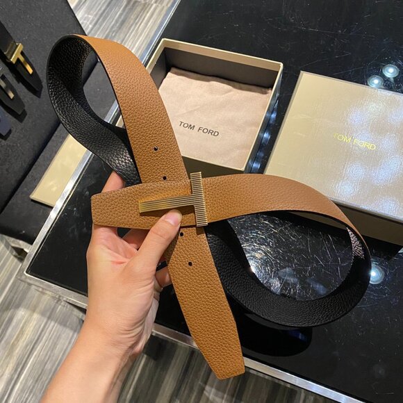 Tom Ford Accessories - Authentic Tom Ford orange color Leather Belt Size 90